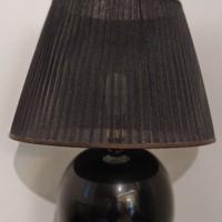 Lampada in ceramica nera