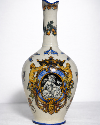 Brocca antica francese in faience – Gien, fine XIX
