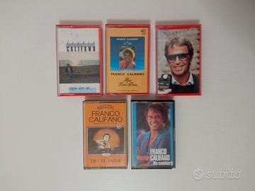 5 Audiocassette cassette audio Franco Califano 
