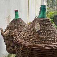 Damigiane impagliate antiche