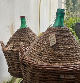 Damigiane impagliate antiche