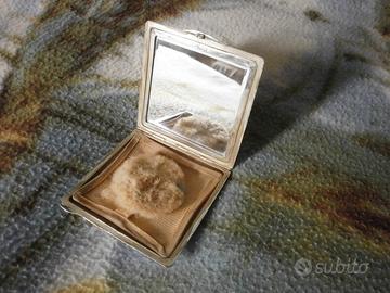 Antico PORTACIPRIA in Argento - Cm.7,5x7,5 - Gr.90