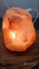 💡Lampada di sale rosa Himalaya con segni di usura