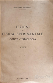 Lezioni di Fisica Sperimentale – Giuseppe Cocconi
