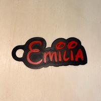 Portachiavi nome personalizzato emilia