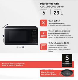 Samsung microonde MG23DG4524CGE1