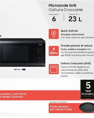 Samsung microonde MG23DG4524CGE1