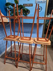 Set 9 sgabelli per fast food / pizzeria