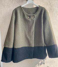 Giacca Color Block Bouclé donna