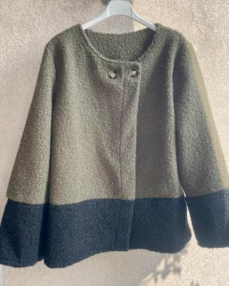 Giacca Color Block Bouclé donna