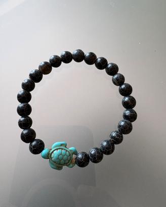 Bracciale con tartaruga turchese