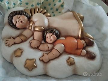 Formella Thun da appendere angelo con bambino 