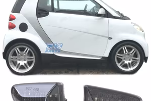 FRECCIE LATERALI PER SMART FORTWO 451 07- LED NERO