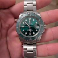 Orologio in acciaio verde