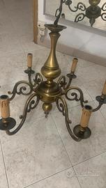 Lampadario in bronzo