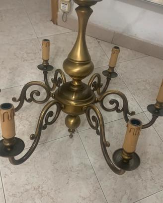 Lampadario in bronzo