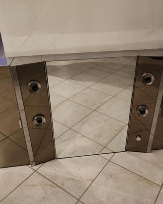 Pensili bagno a specchio con 4 luci