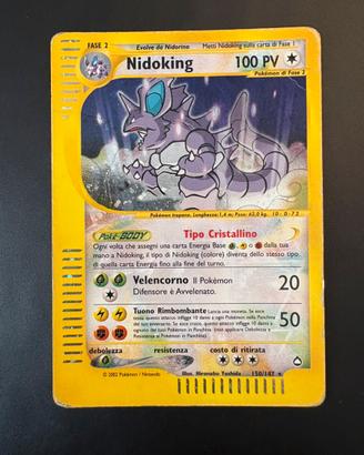 Nidoking cristallino aquapolis 150/147 pokemon