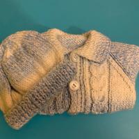 Cardigan lana neonato