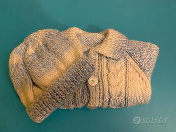 Cardigan lana neonato