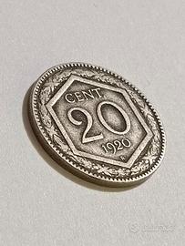Moneta 20 centesimi 1920 - regno d'italia 