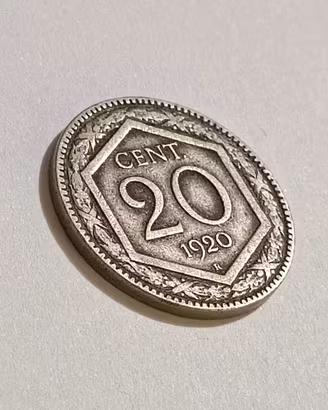Moneta 20 centesimi 1920 - regno d'italia 