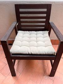 Set di 4 poltrone da giardino