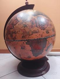 Mappamondo in legno vintage Mini Bar