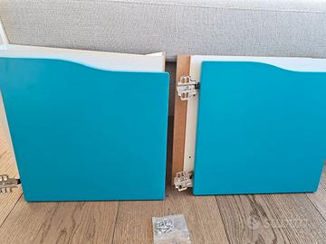 Coppia Ante IKEA Scaffale KALLAX Celesti