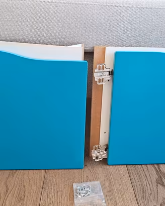 Coppia Ante IKEA Scaffale KALLAX Celesti