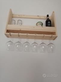 Mensola calici vino