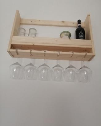 Mensola calici vino