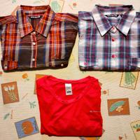 2 camicie e 1 maglia a maniche corte da montagna