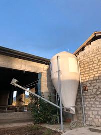 Silos Mangime Cereali Coclea Vibratore 70ql