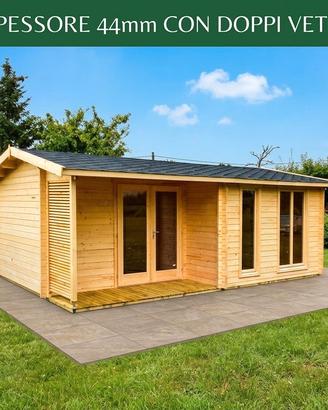 CASETTA DI LEGNO BRIGHTON  540x390x251h spess.44mm