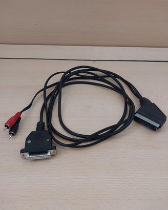 Commodore Amiga 500 600 1200 Cavo Scart DB23 OK
