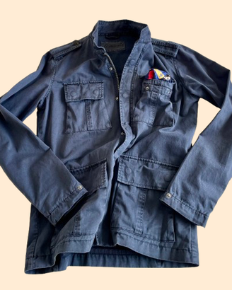 Homeward field jacket militare 4 tasche navy blue