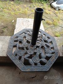 base per ombrellone in ghisa vintage 