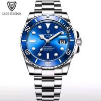 LIGE DESIGN 1956 SUBMARINER AUTOMATICO BLU 100M K9