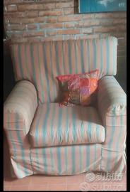 coppia poltrone classiche righe 