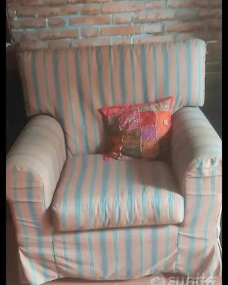 coppia poltrone classiche righe 