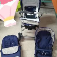 trio completo: passegino, ovetto e cesta 