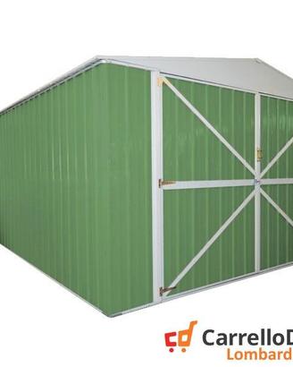 Box acciaio garage lamiera 360x600 verde chiaro