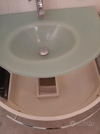 Mobile bagno sospeso con specchio