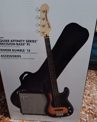 Basso Elettrico Squier Affinity Precision PJ – 