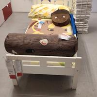 Lettino bambino/a Ikea Kritter Luroy con materasso