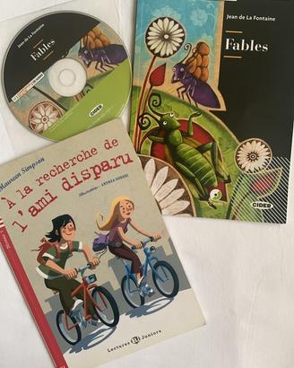Lotto 2 libri francese A1 + CD come nuovi