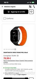 Smartwatch IMIKI frame pro colore neo