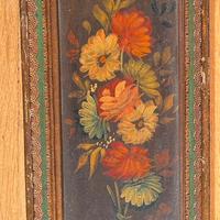 Quadro con cornice primi ‘900  mazzo di fiori