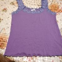 canotta in cotone con pizzo Navigare 